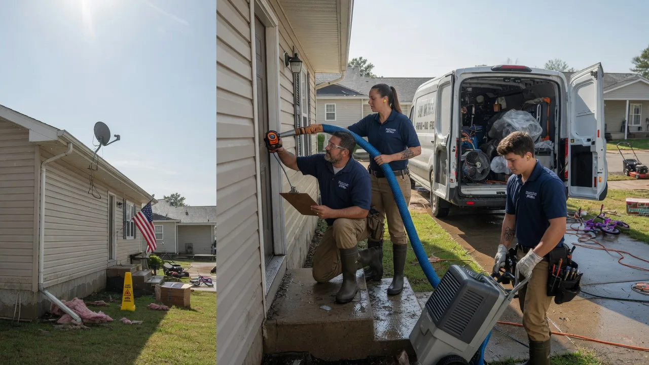 Ceiling Water Damage Restoration in Viola, IL near me